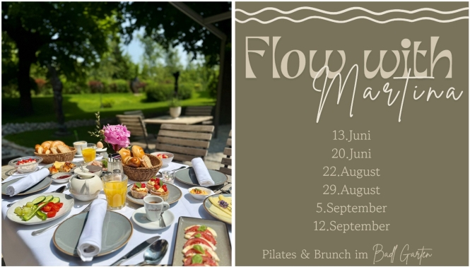 Pilates mit Martina und anschließenden Brunch im Badl Garten