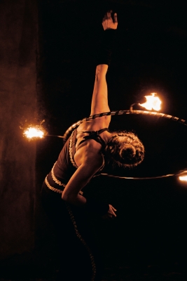 Feuertanz mit Franziska