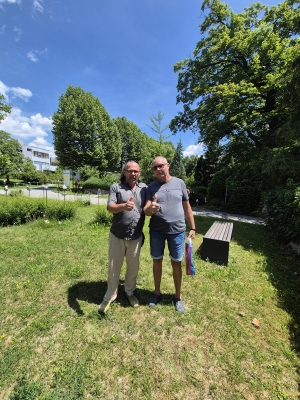 inklusive Stadtführung mit Gottfried Gruber  und Andrea Weber ( nicht am Foto)