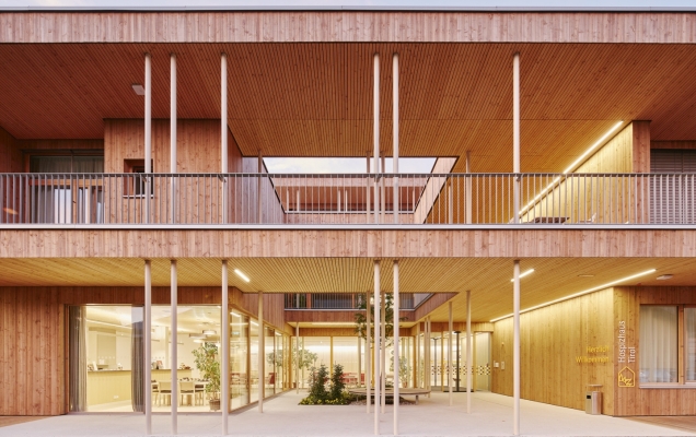 Der Eingang ins Hospizhaus Tirol Der Eingang ins Hospizhaus Tirol