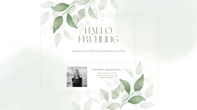 Yoga im FlowLab - Hallo Frühling