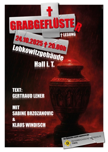 Grabgeflüster Grabgeflüster – Eine besondere Lesung für den guten Zweck