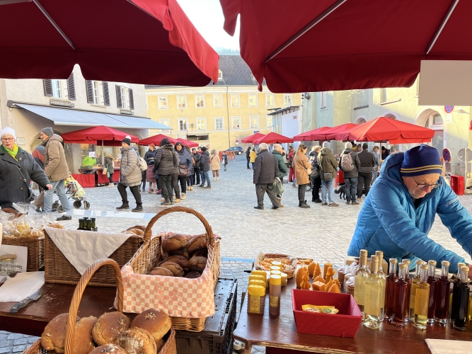 Haller Bauernmarkt am Unteren Stadtplatz