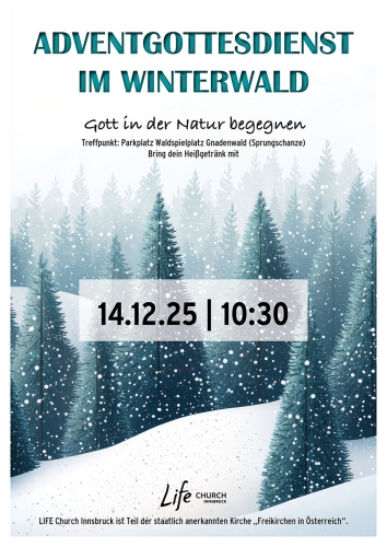 Gottesdienst im Winterwald