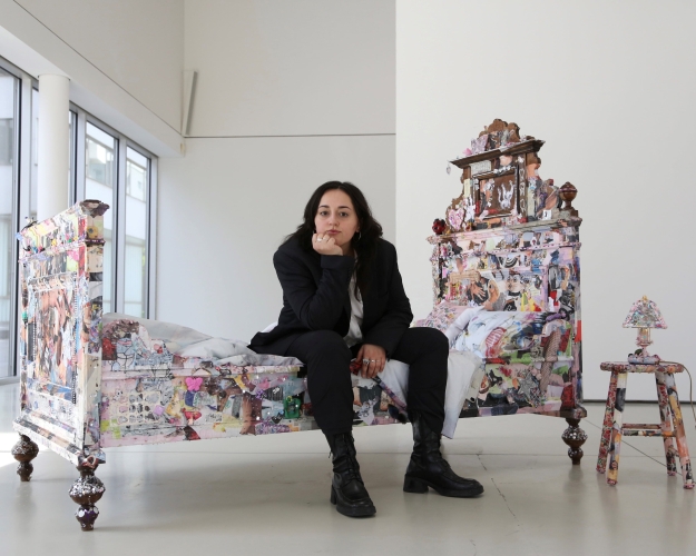 Amanda Burzić in der Stadtgalerie Lehen Artist Talk mit Amanda Burzic