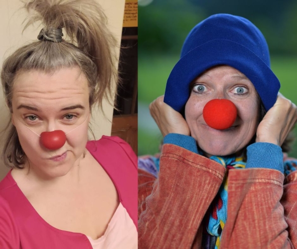 Trainerin Karin Hohenegger & Deborah Bellamy Die Leichtigkeit des Seins in Tirol - Clownerie küsst Gewaltfreie Kommunikation