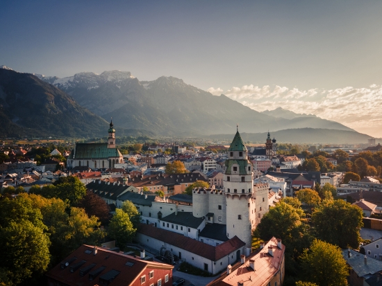 Panorama über Haller Altstadt