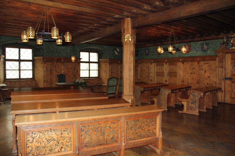 Der historische Trauungssaal im Haller Rathaus
